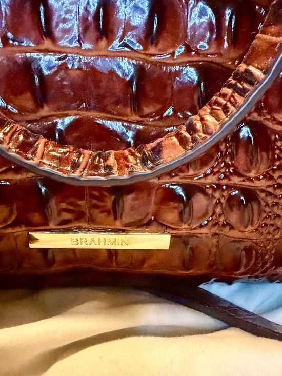 Brahmin Finley Satchel Melbourne Pecan & Ady Wallet - Picture 3 of 16